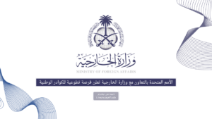 الأمم المتحدة بالتعاون مع وزارة الخارجية تعلن فرصة تطوعية للكوادر الوطنية